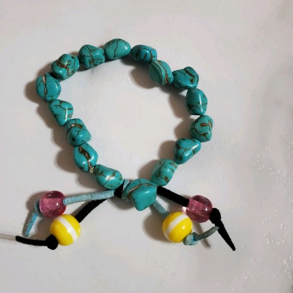 Turquoise Chunky Nugget Bracelet - Picture 1 of 10